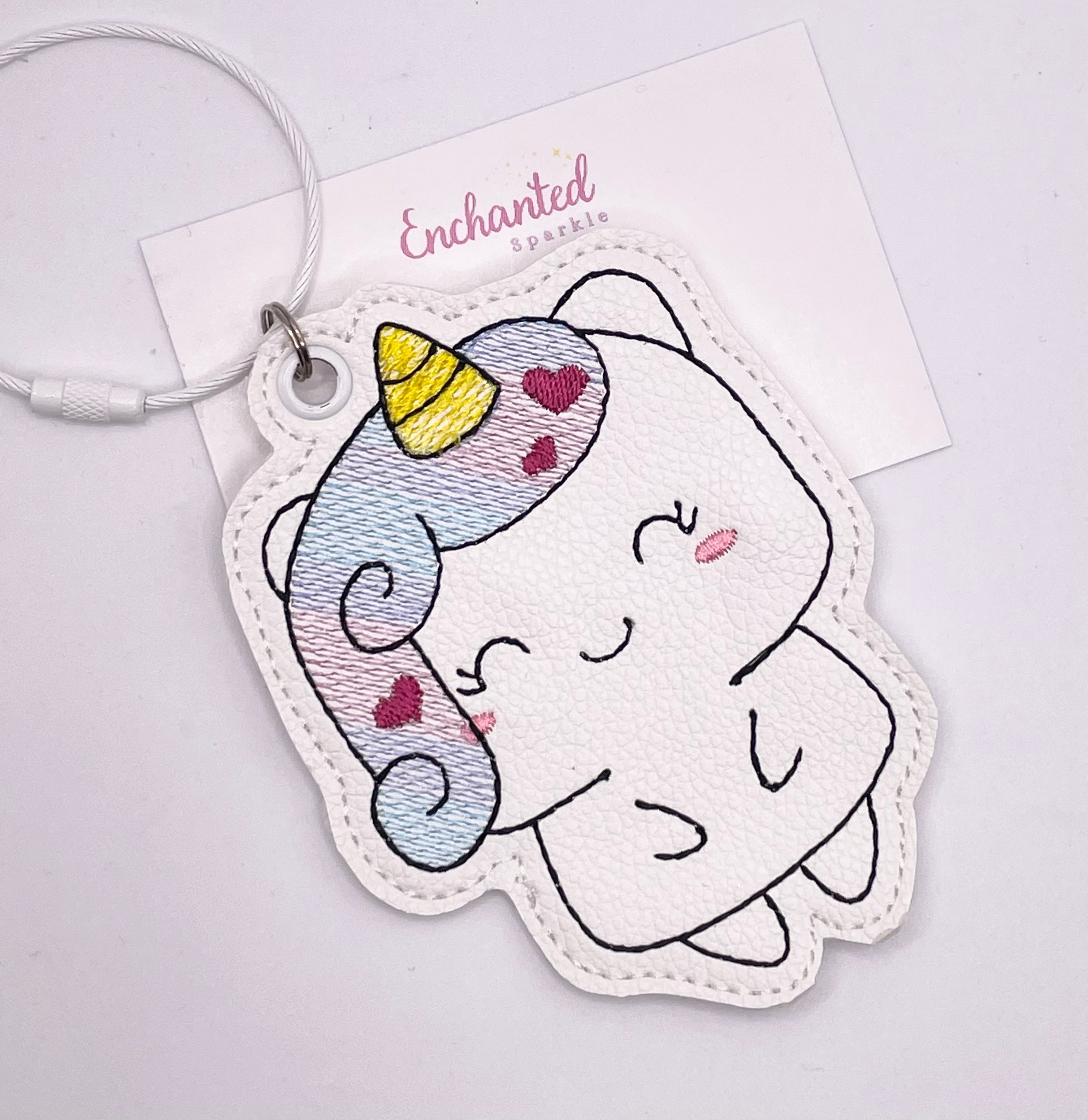 Pretty Unicorn Bag Tag