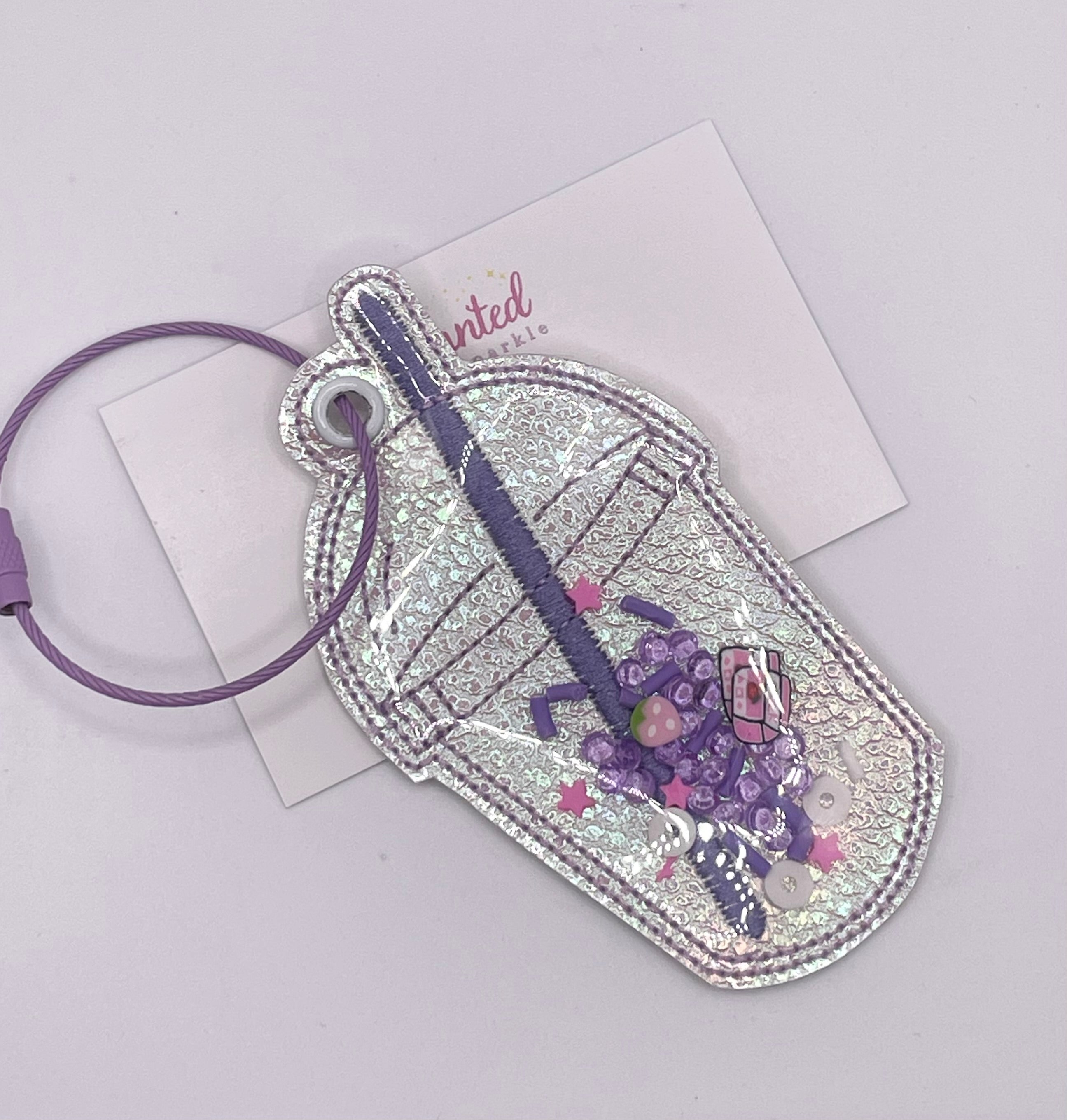 Purple Tea Bag Tag