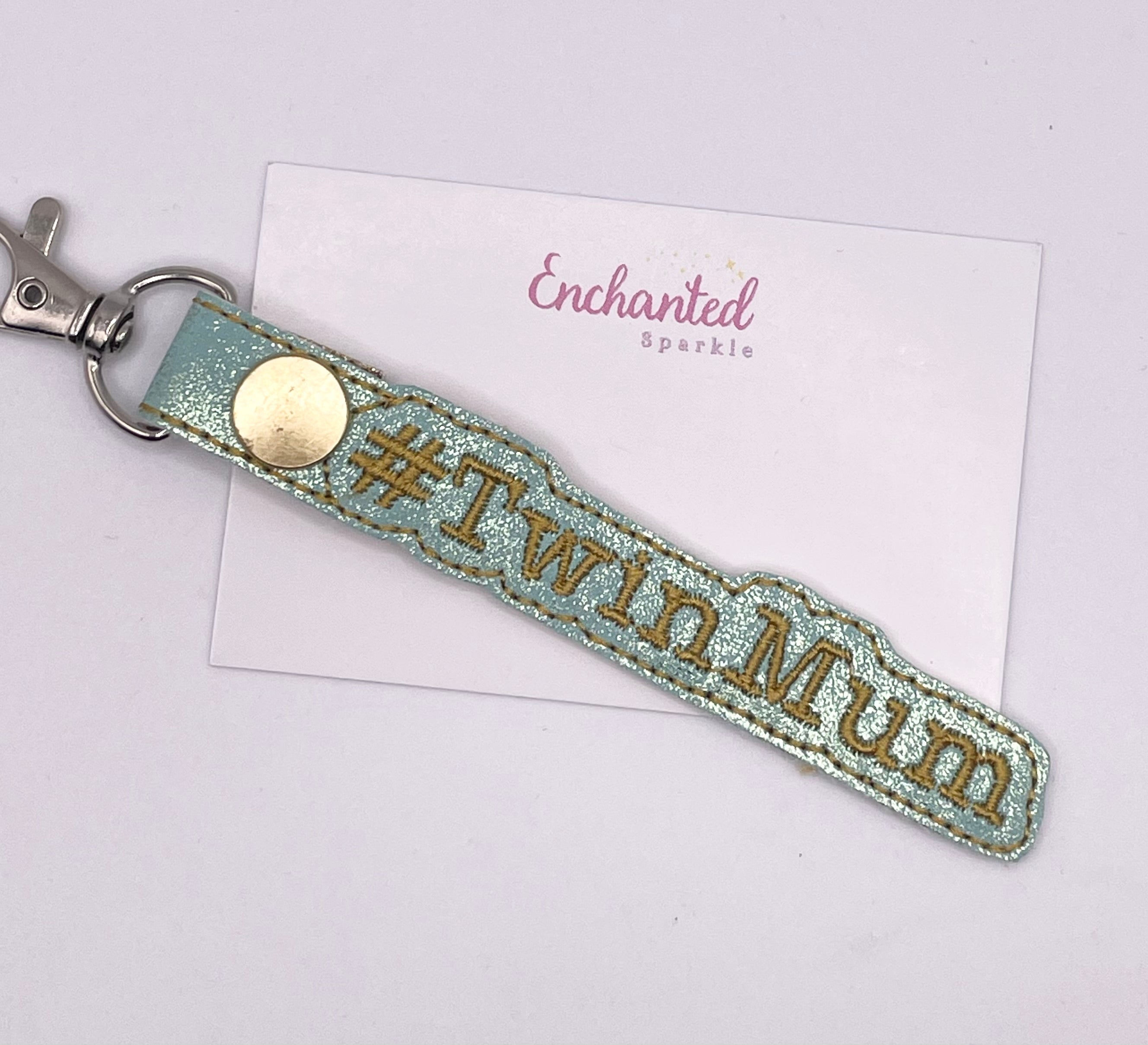 Twin Mum Shimmer Key Fob