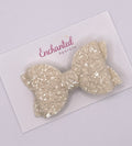 Vanilla Glitter - 2.5" Hair Bow Clip
