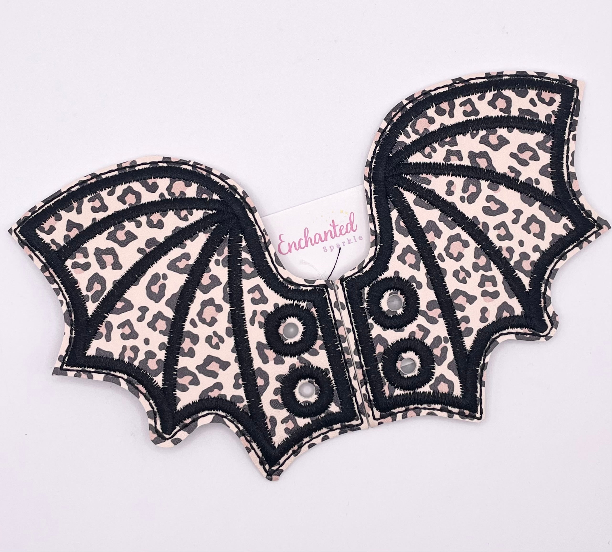 Leopard Print Shoe Lace Wings