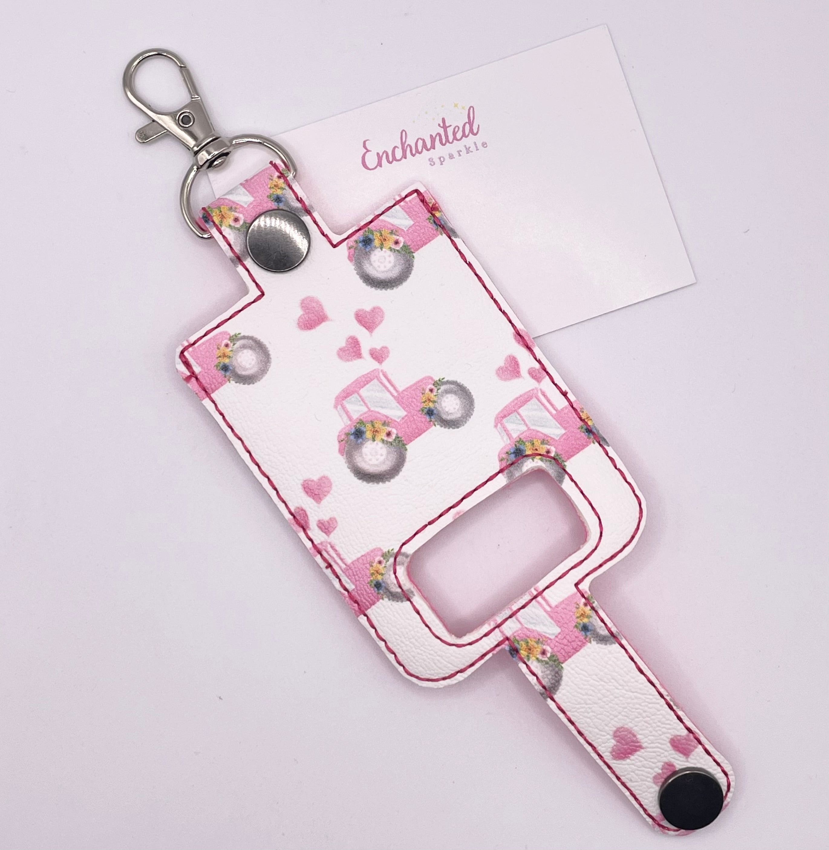 Pink Tractor Inhaler Case