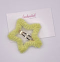 Yellow Star Furry Hair Clip