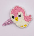 Pink Bird Feltie Snap Clip