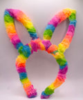 Fluffy Rainbow Bunny Ears Alice band