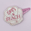 Life's a Beach Shell Feltie Snap Clip
