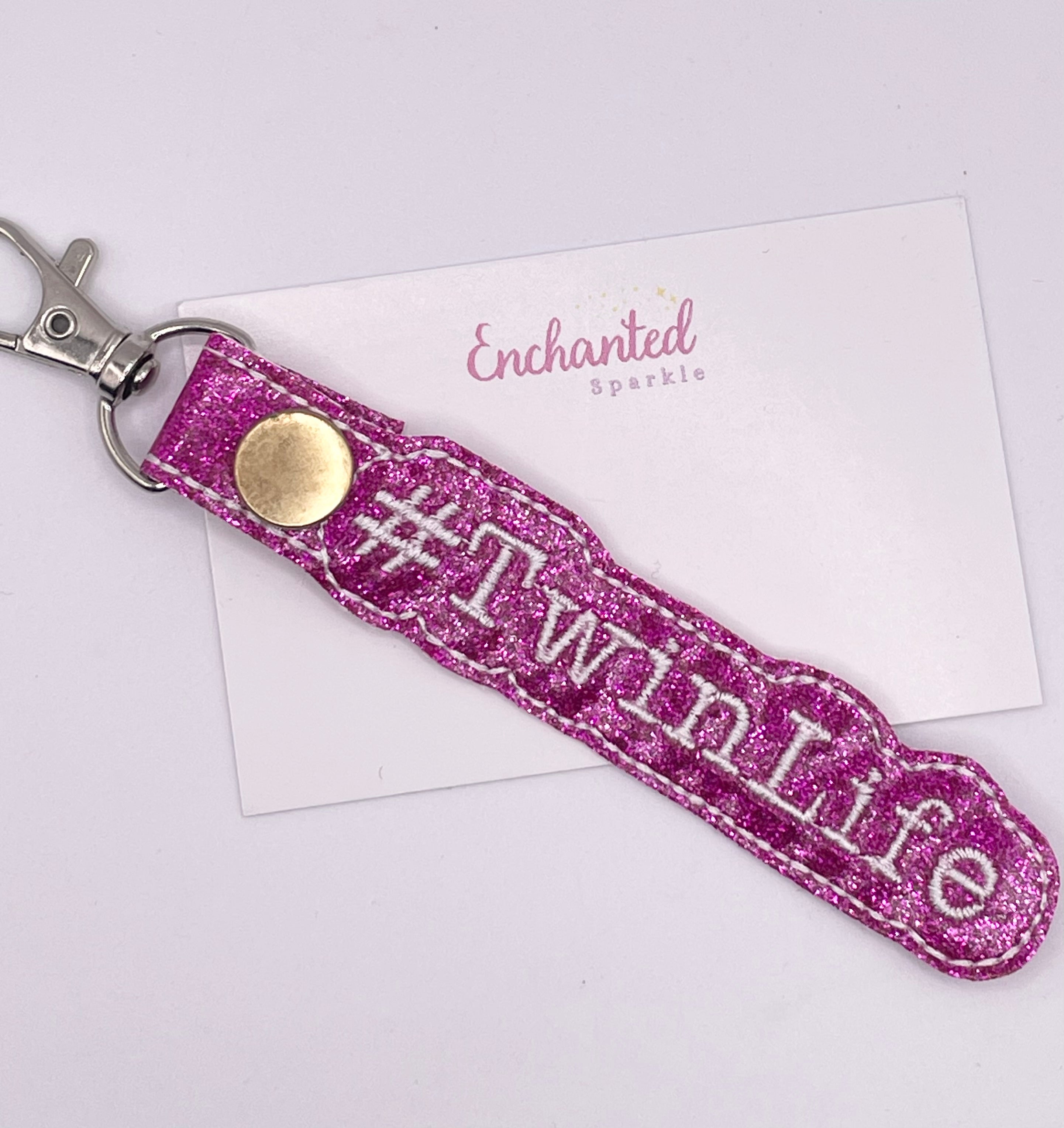 Pink Twinlife Key Fob