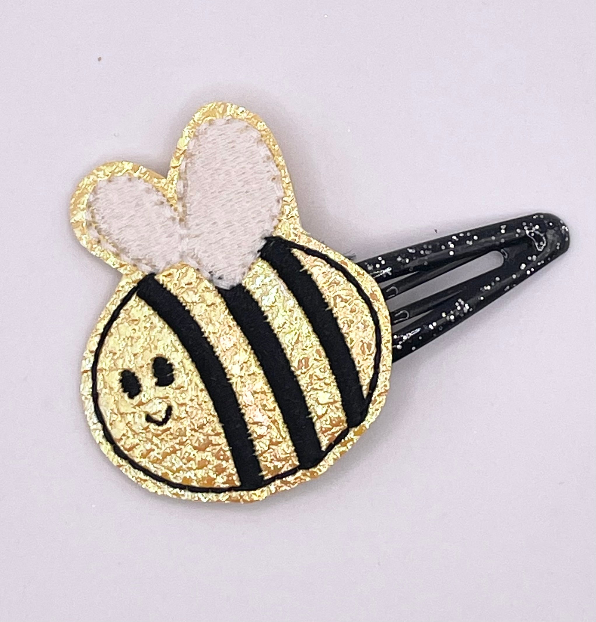 Bee Feltie Snap Clip