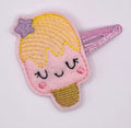 Pink Ice Lolly Feltie Snap Clip