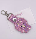 Pink Dinosaur Key Fob