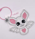 Silver Bat Bag Tag