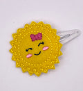Pretty Sun Feltie Snap Clip