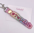 Pastel Rainbow Twin Life Key Fob