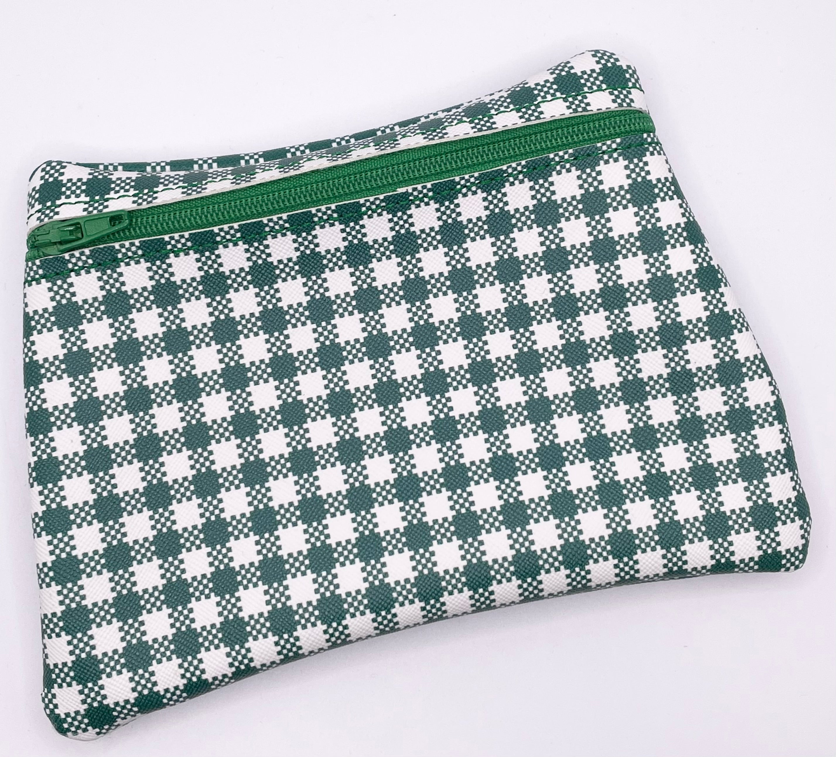 Green Gingham Purse