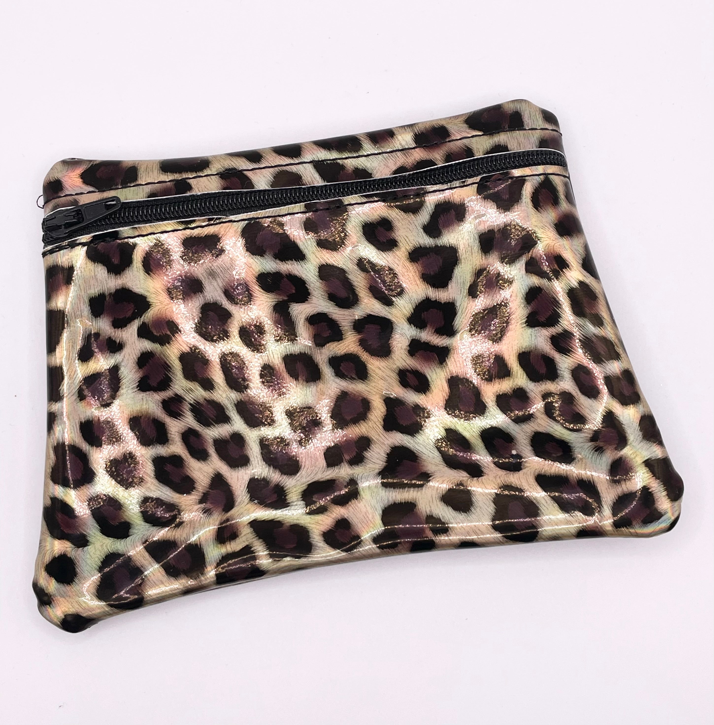 Holographic Leopard Print Purse