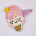 Vanilla Ice Lolly Feltie Snap Clip