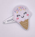 Ice Cream Feltie Snap Clip