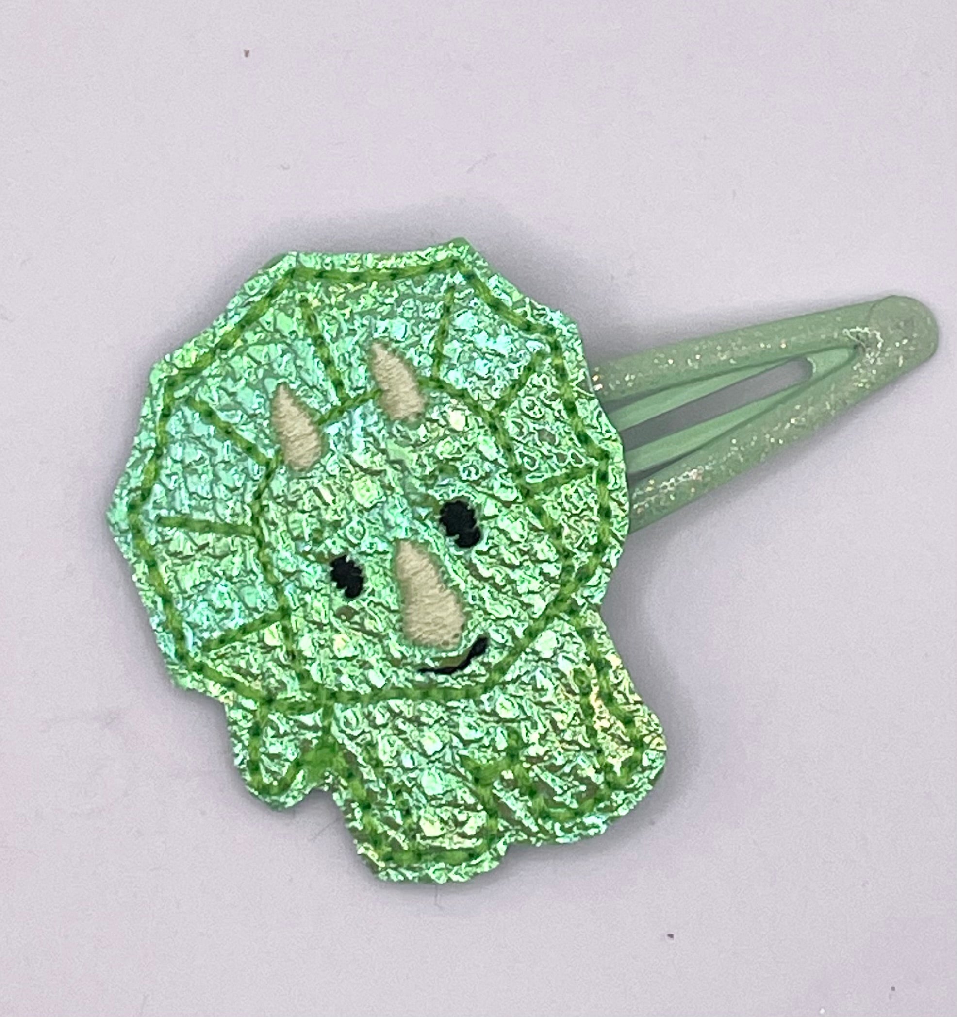 Dinosaur Shine Feltie Snap Clip