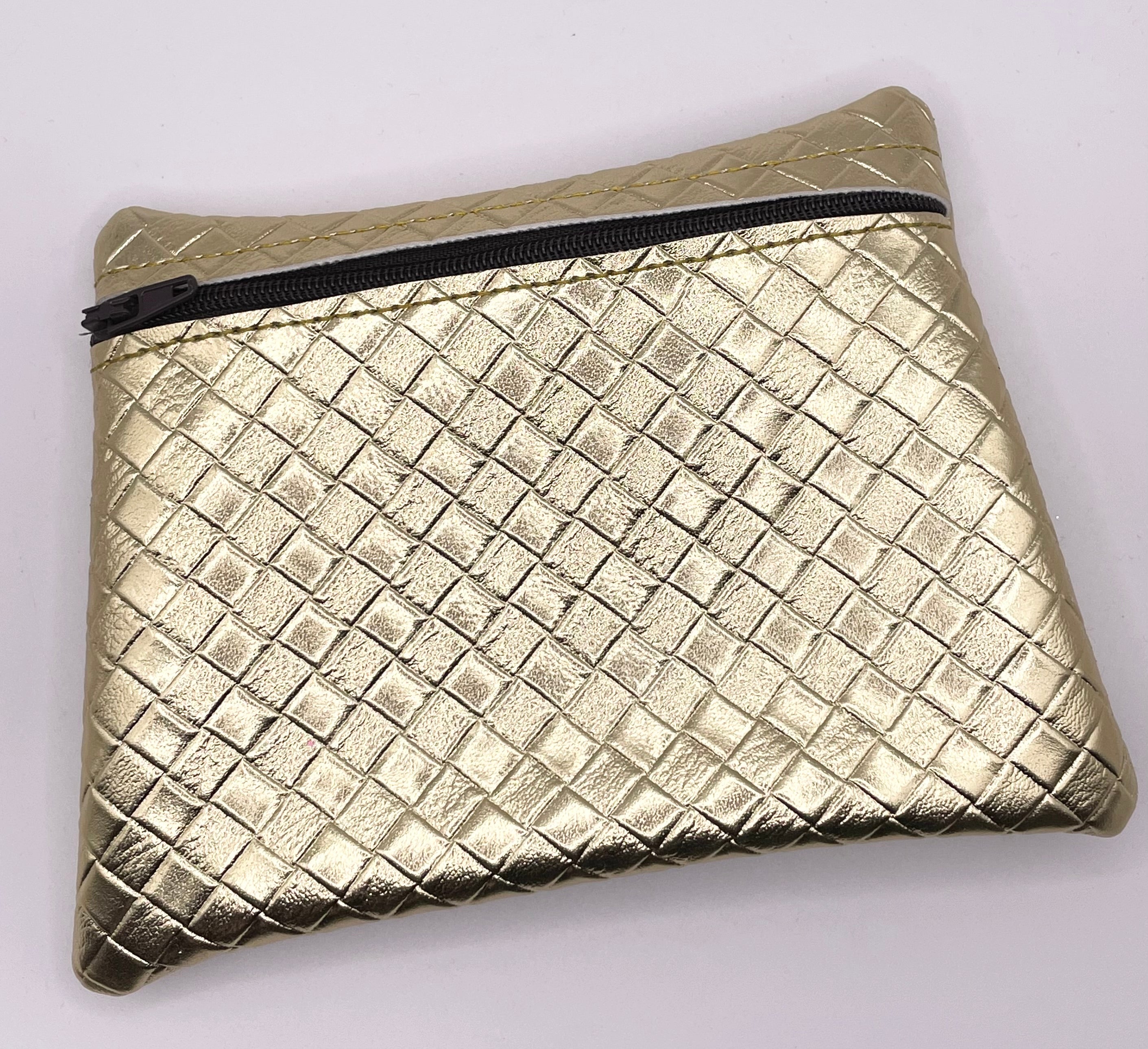 Gold Basket Weave Purse
