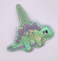 Shine Dinosaur Feltie Snap Clip