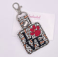 Love paw print  Key Fob