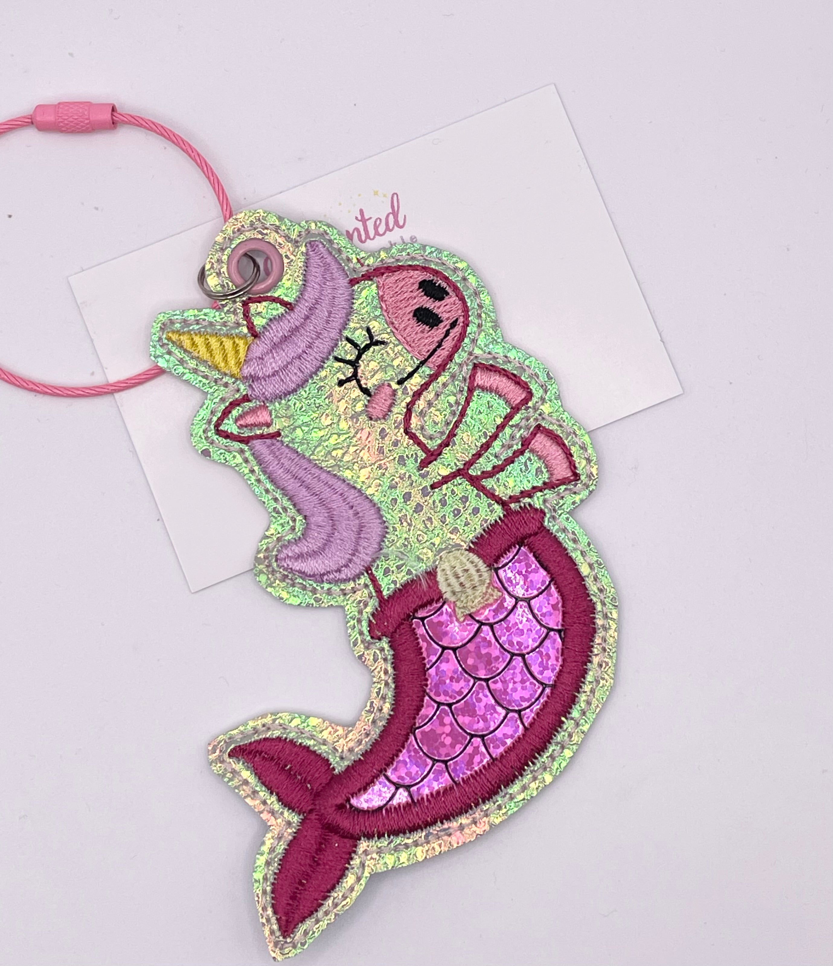Mermaid Unicorn Bag Tag