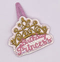 Birthday Princess Feltie Snap Clip
