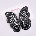 Dark Skull Eyes Butterfly Hair Clip
