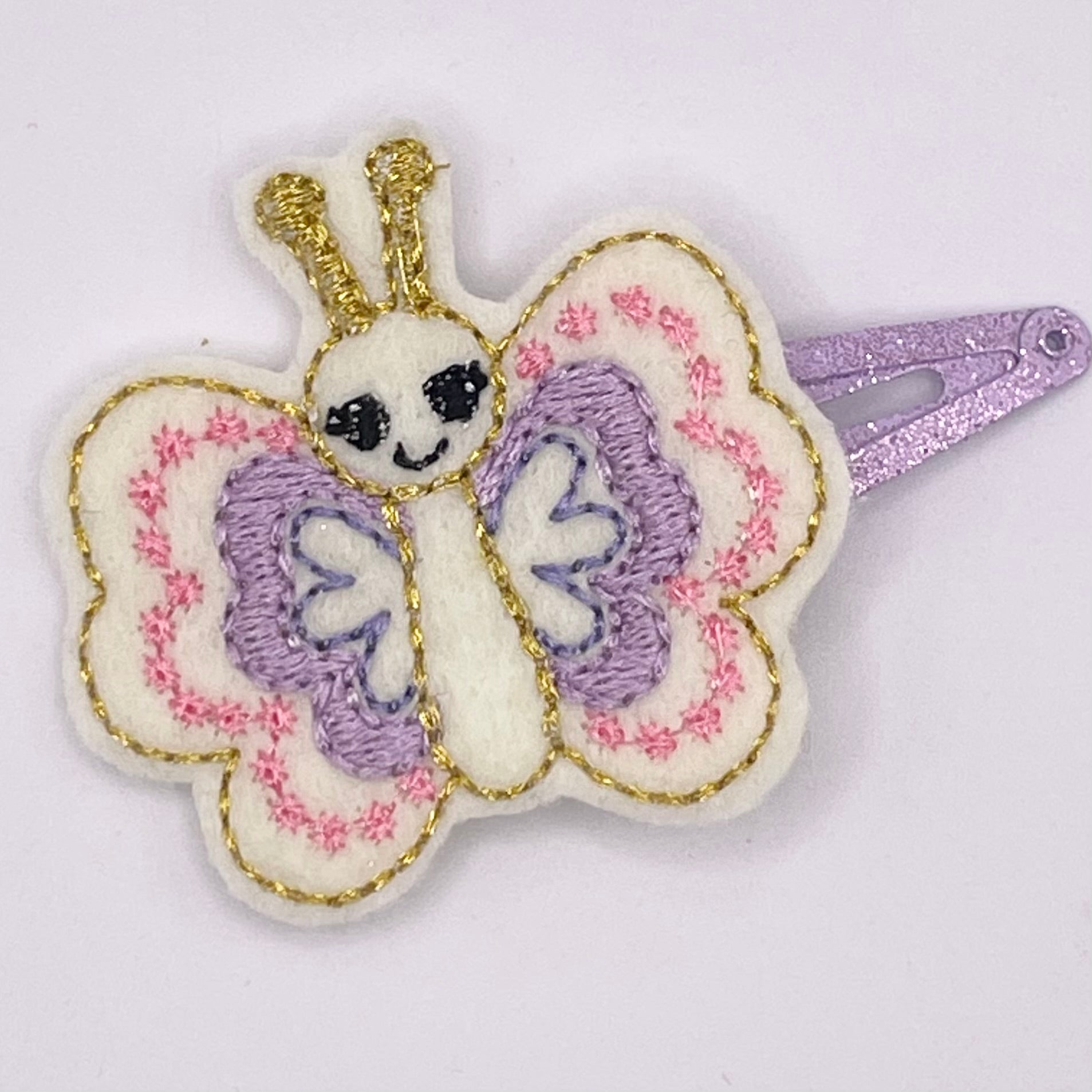 Butterfly Feltie Snap Clip