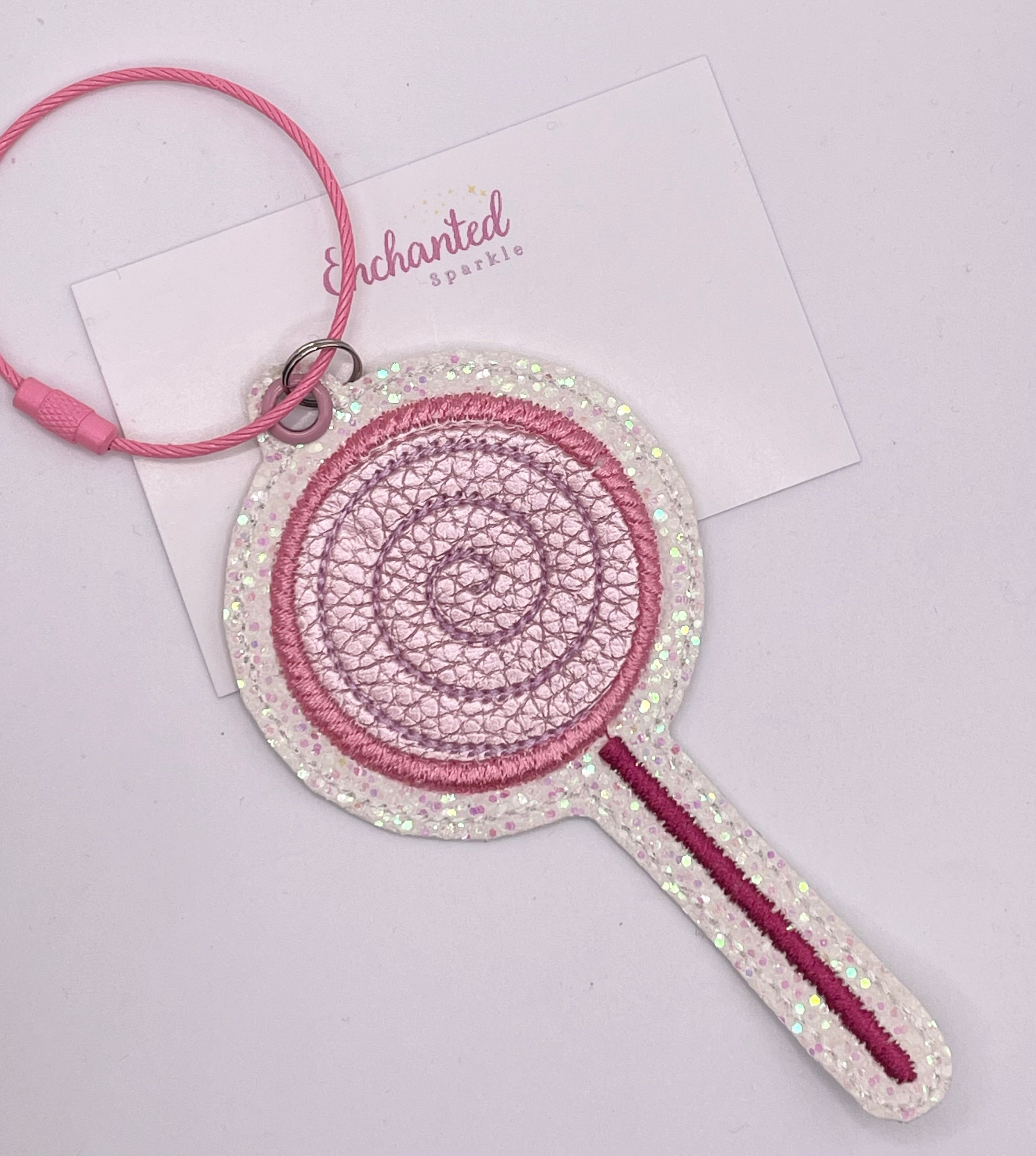 Pink Lolly Bag Tag