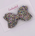 Disco Lace Glitter - 2.5" Hair Bow Clip