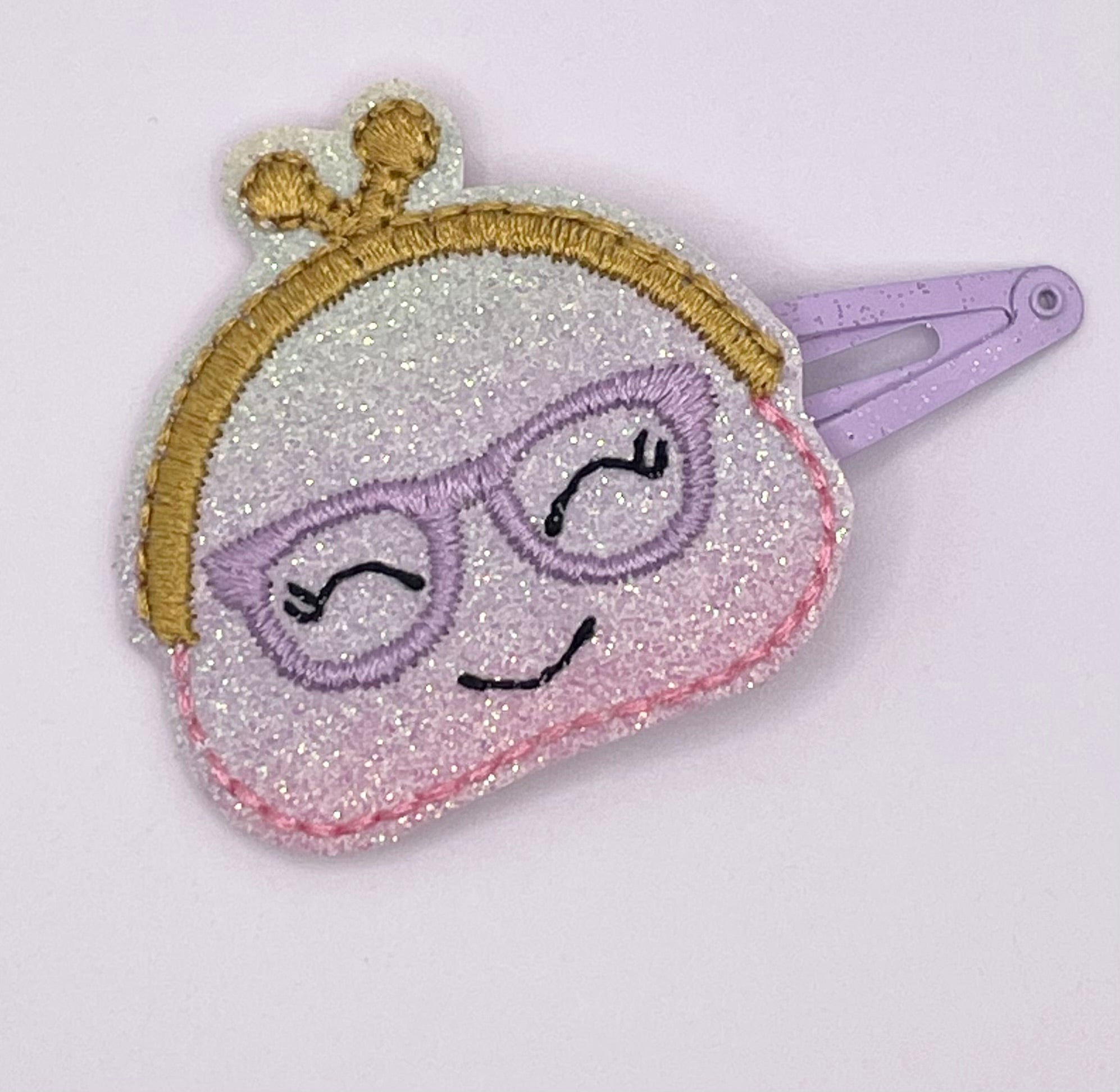 Rainbow Purse Feltie Snap Clip