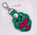 Heart Frog Key Fob