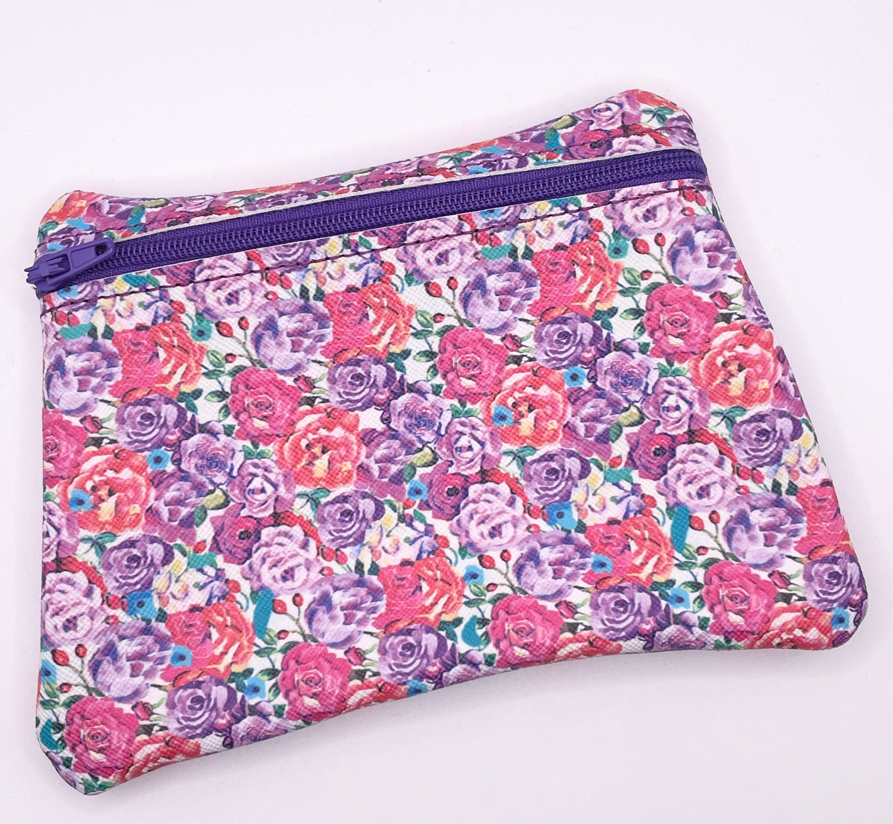 Pink/ Purple Floral Purse
