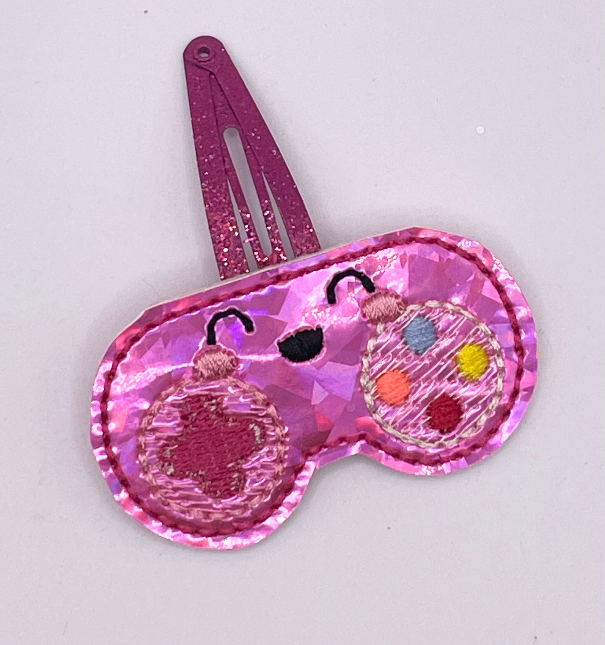 Pink Game Controller Feltie Snap Clip
