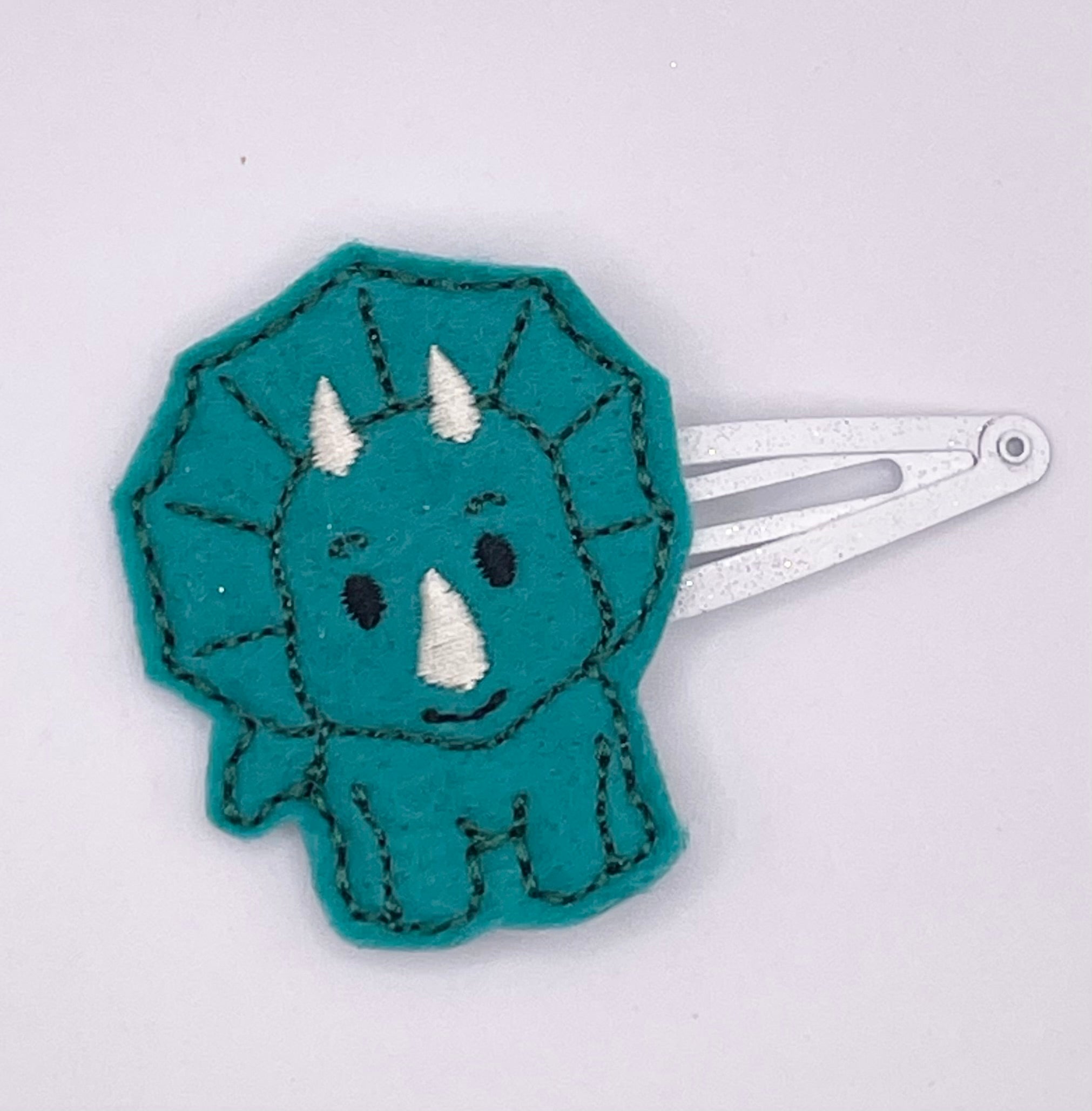 Felt Dinosaur Feltie Snap Clip