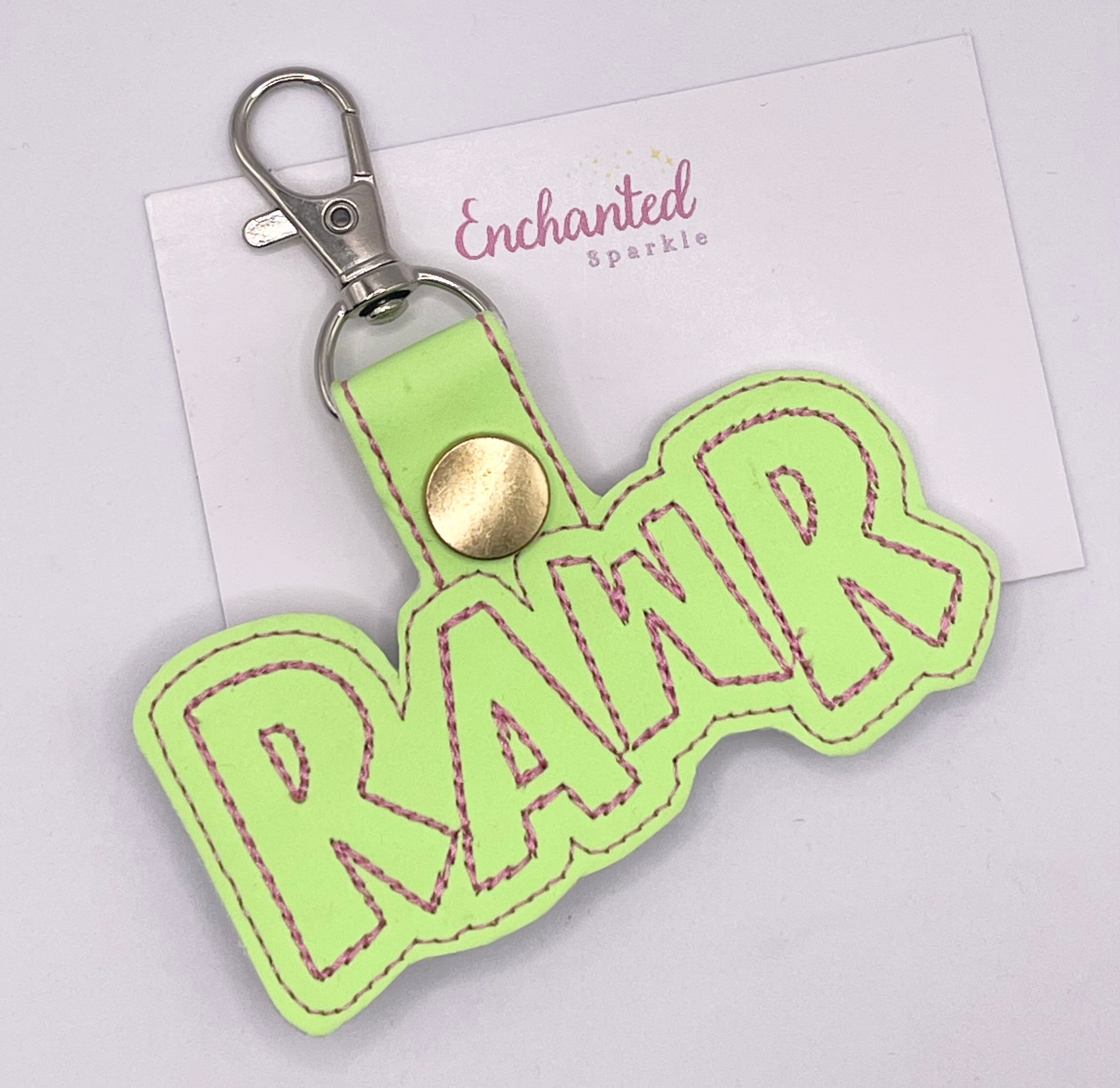 Green Rawr Key Fob