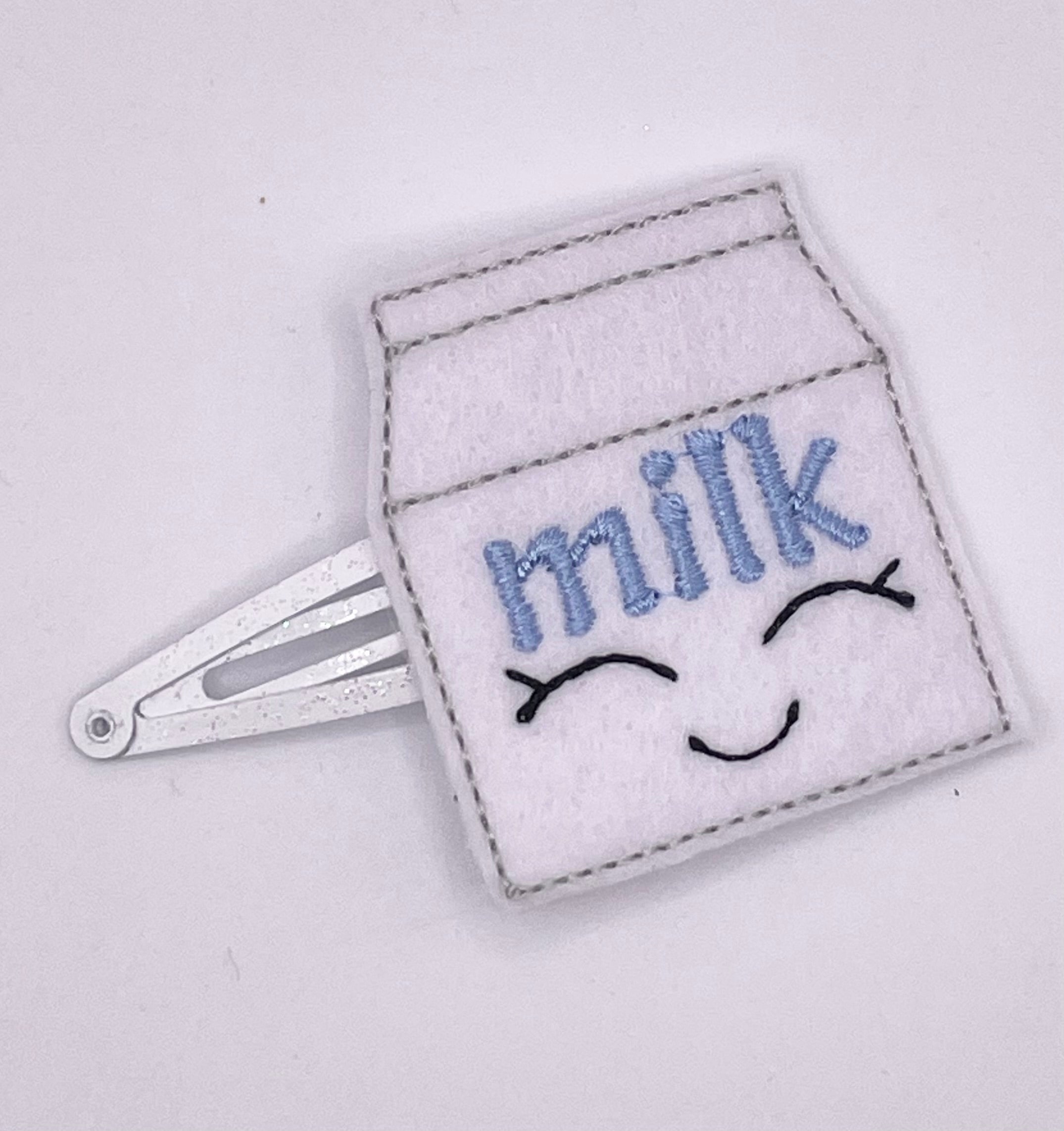 Milk Carton Feltie Snap Clip