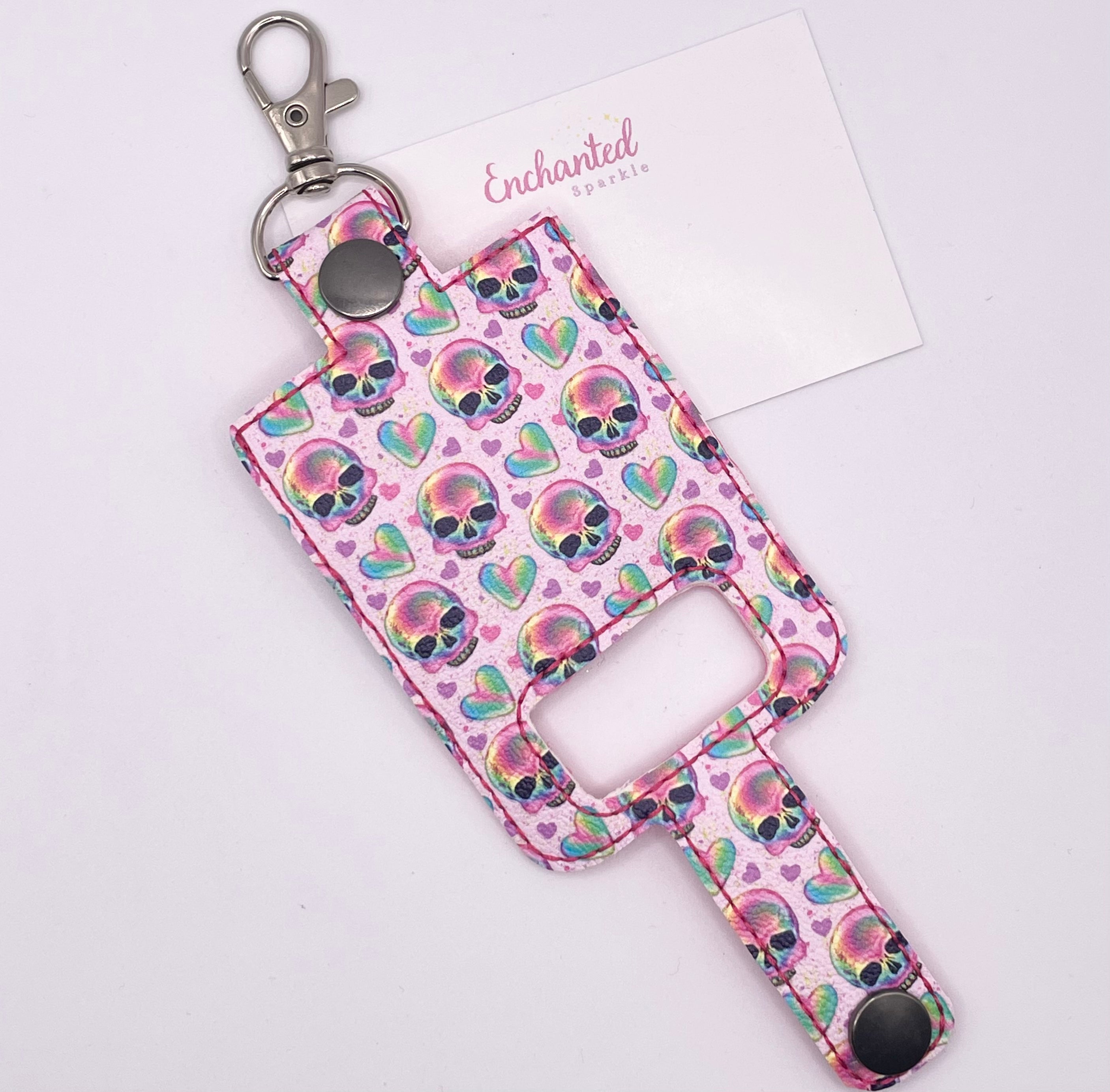 Pink Skulls Inhaler Case